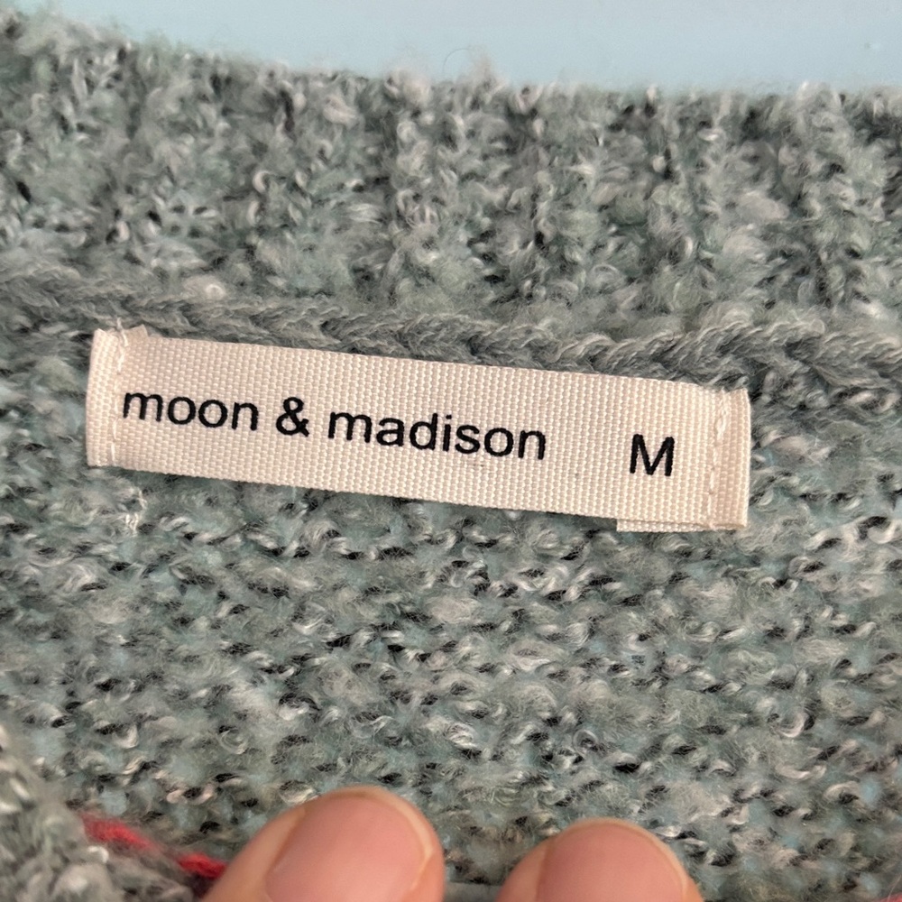 moon & madison Multicolor Patchwork Sweater - image 4